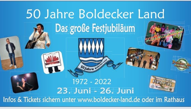 Festprogramm 50 Jahre Boldecker Land